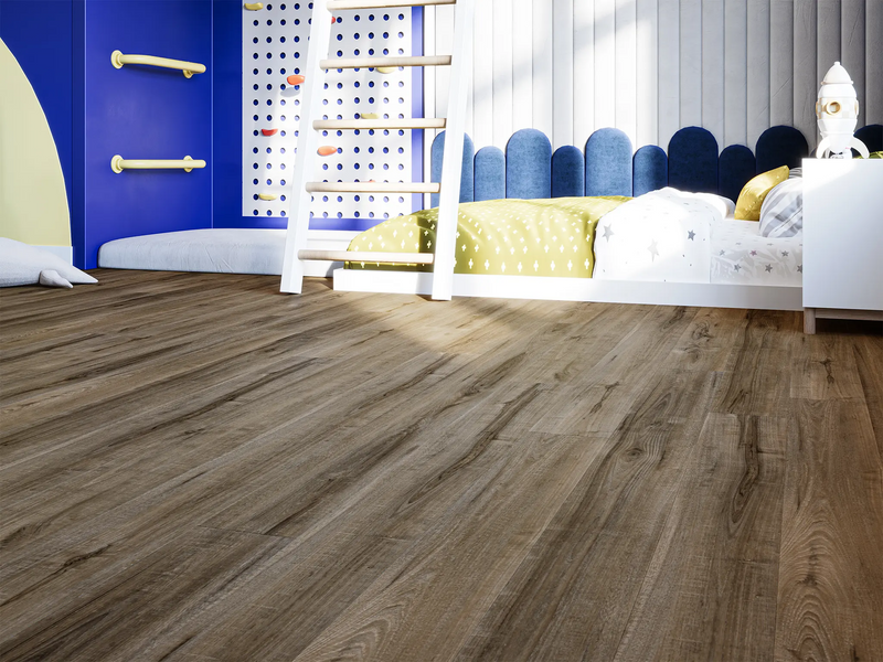 $3.79/sq. ft. ($79.21/Box)  Aspen Vinyl Plank "SNOWDRIFT ACORN" with Attached Underlayment