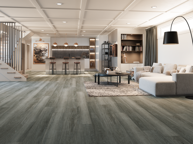 $3.79/sq. ft. ($79.21/Box)  Aspen Vinyl Plank "MOUNTAIN PEAK" with Attached Underlayment