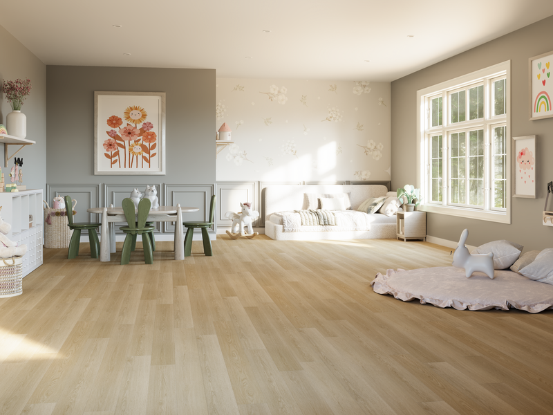 $3.79/sq. ft. ($79.21/Box)  Aspen Vinyl Plank "ALPINE GOLD" with Attached Underlayment