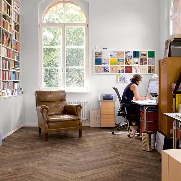 $3.59/sq. ft. ($47.85/Box) Herringbone "CALAIS" 8 mm Laminate Flooring