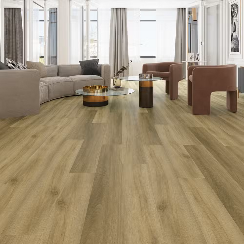 $3.09/sq. ft. ($87.63/Box)  Vinyl Plank "WHEAT" with Attached Underlayment