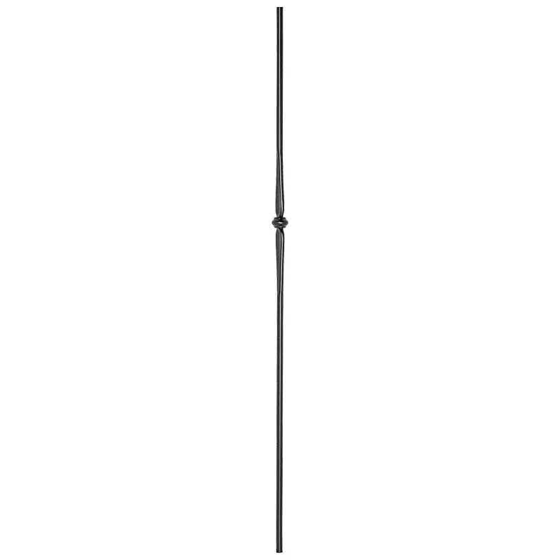 STAIR BALUSTER PT64I3T14B 9/16″ROUND SINGLE COLLAR TUBULAR PICKET 44″ – SATIN BLACK